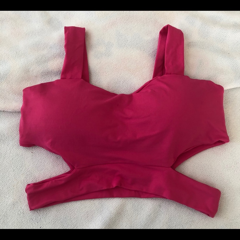 Brand new pink crop top